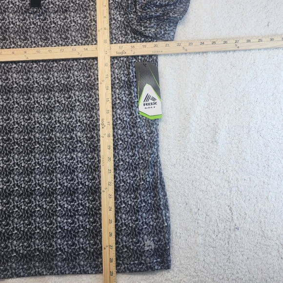 RBX Stay On Course Black/Gray Geometric Polo Men's Medium - Picture 8 of 10